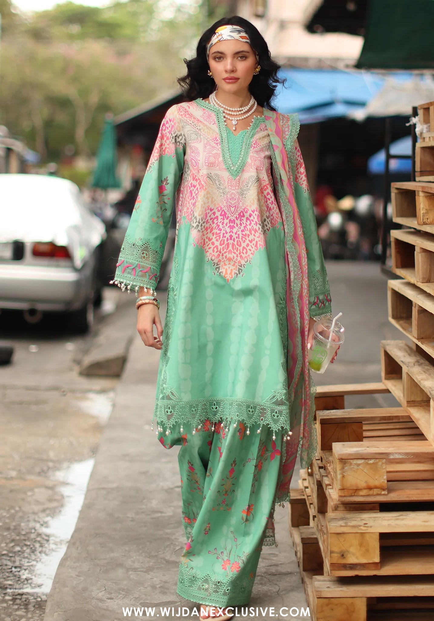Charizma Signature Unstitched Embroidered Lawn Vol-01 Collection - 2026 (CS6-05)
