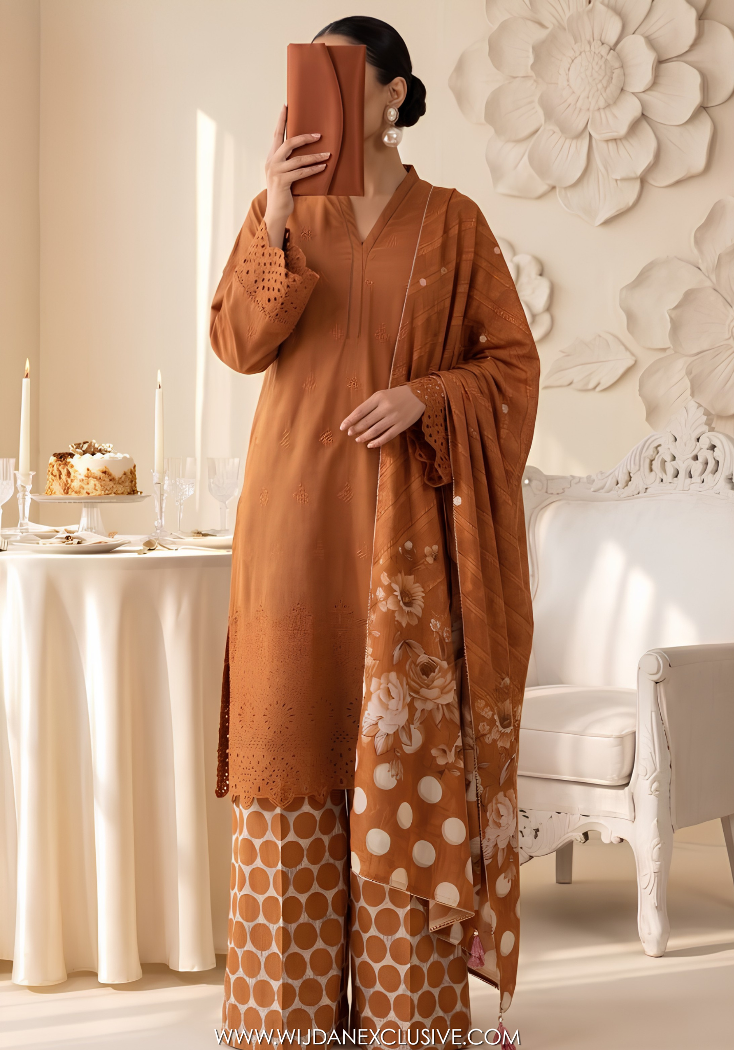 Neesha by Amna Khadija | Stitched 3pc Embroidered Collection - 2026 (D-05)