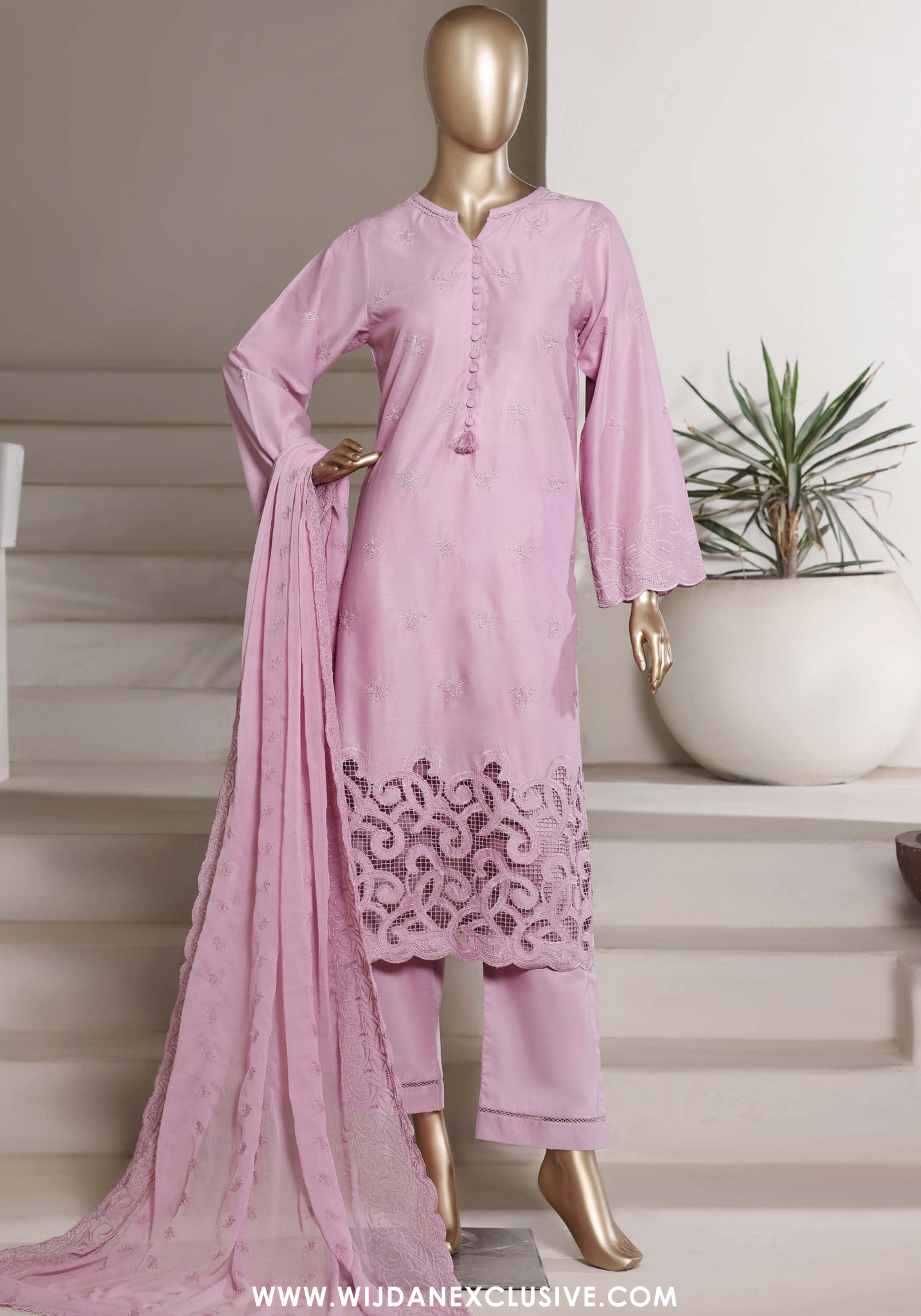 Sadabahar Chikankari Stitched Laser Work Vol-II Collection - 2026 (D-05)