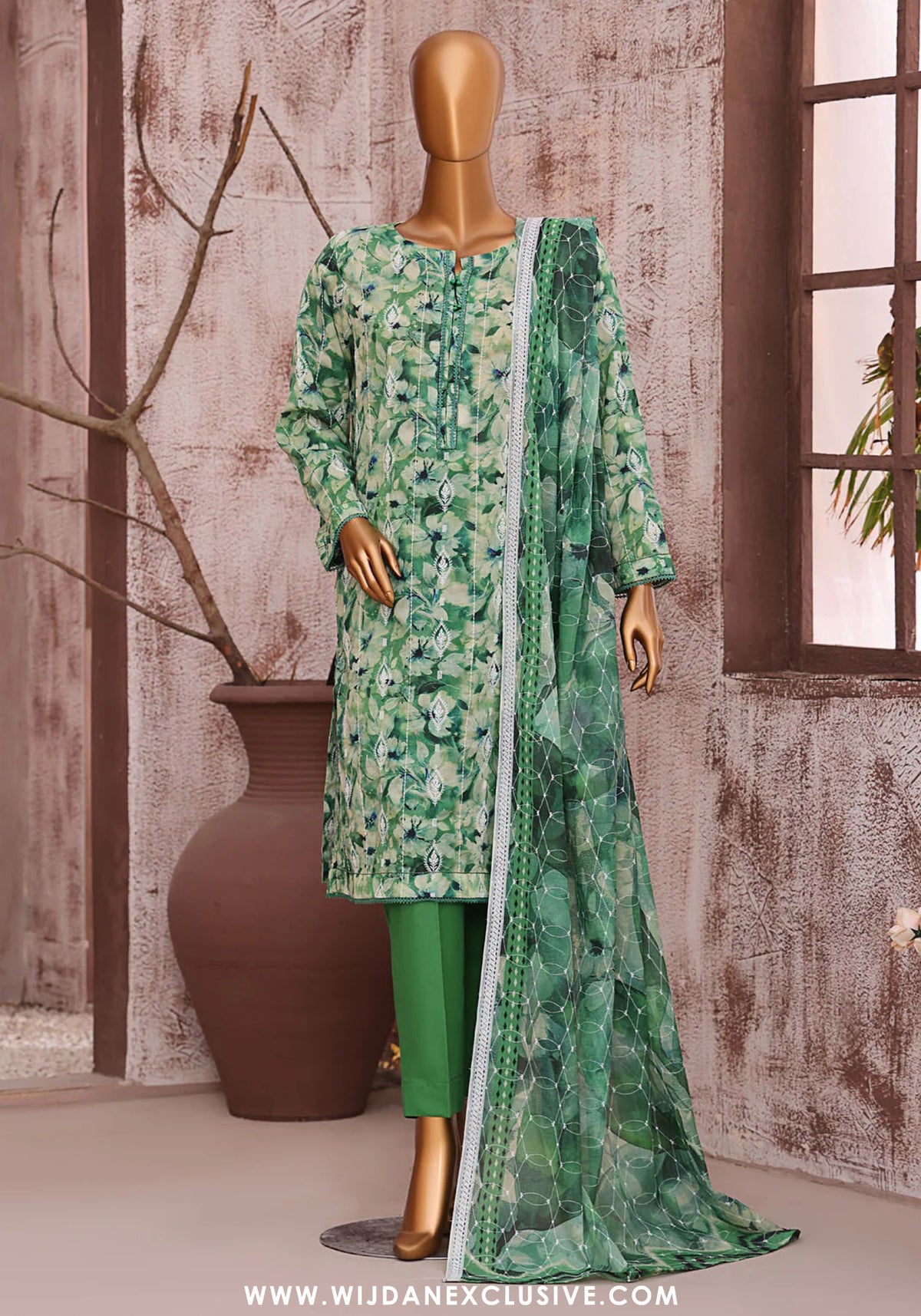HZ Dhagakari Unstitched Embroidered Lawn Collection - 2025 DEC-597