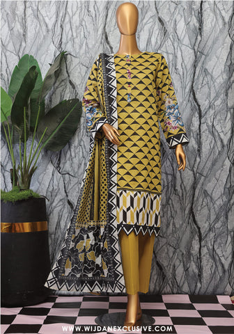 HZ Magic Unstitched Printed Lawn Collection - 2025 Vol-02 MPC-05