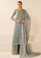 Baroque Unstitched Embroidered Chiffon Silk Collection - 2026 (UF-4278)