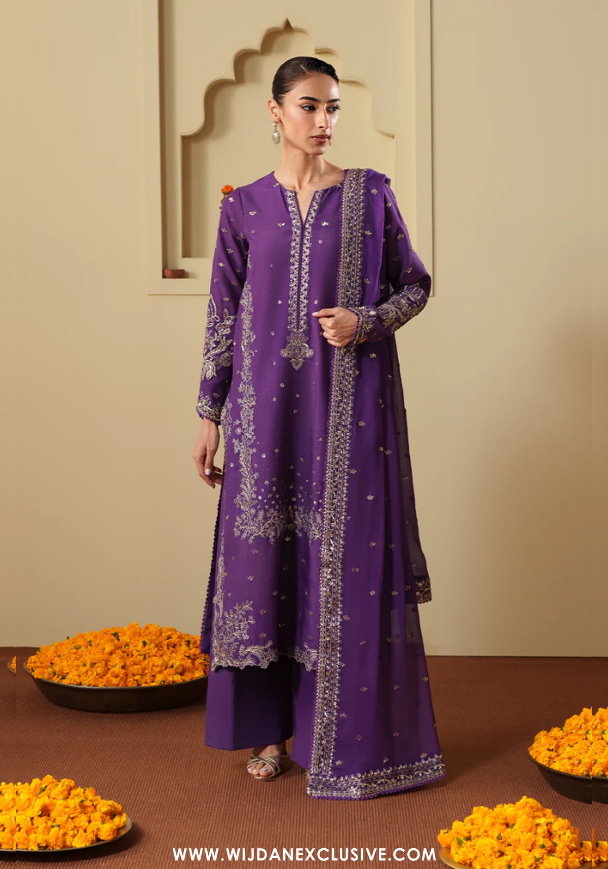 Shagun by Neeshay | Unstitched Rawsilk Vol-II Collection - 2025 (ZAREESHA)