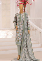 HZ Unstitched Platinum Floral Printed Lawn Collection - 2026 (D-05)