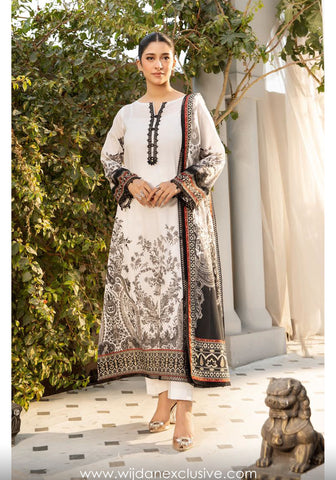 Elaheh Un-Stitched Printed Lawn'25 by M.Basics D-05