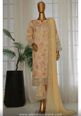 Malika Luxury Embroidered Pret Lawn Coll'25 Vol-02 by Sadabahar D-05