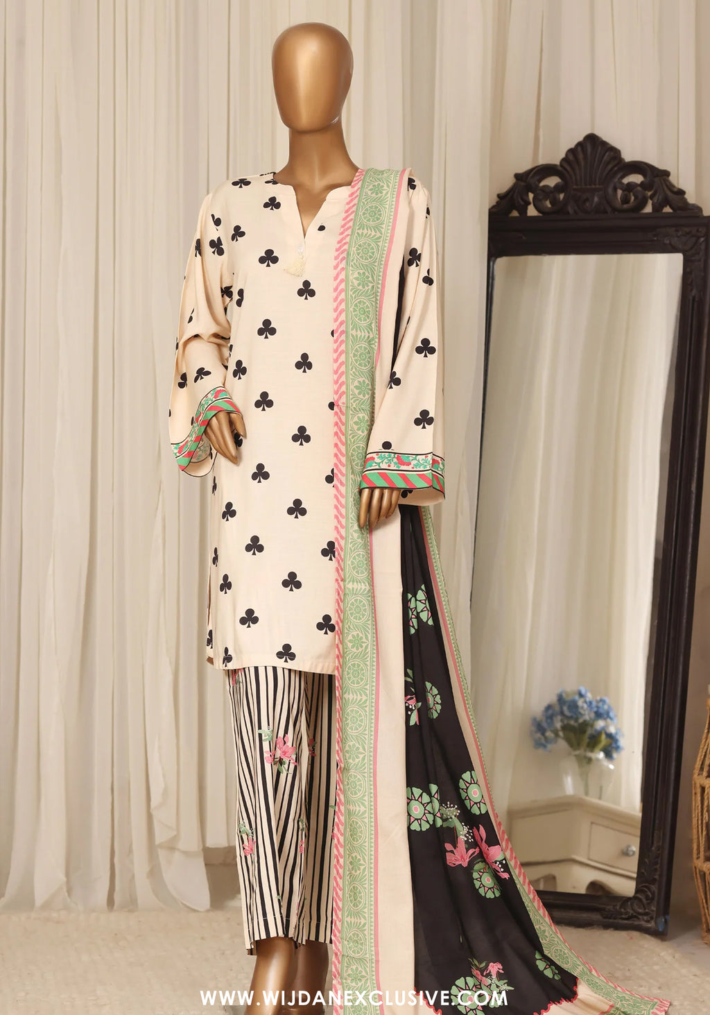 Sadabahar Stitched Printed Linen Collection - 2026 (D-05)