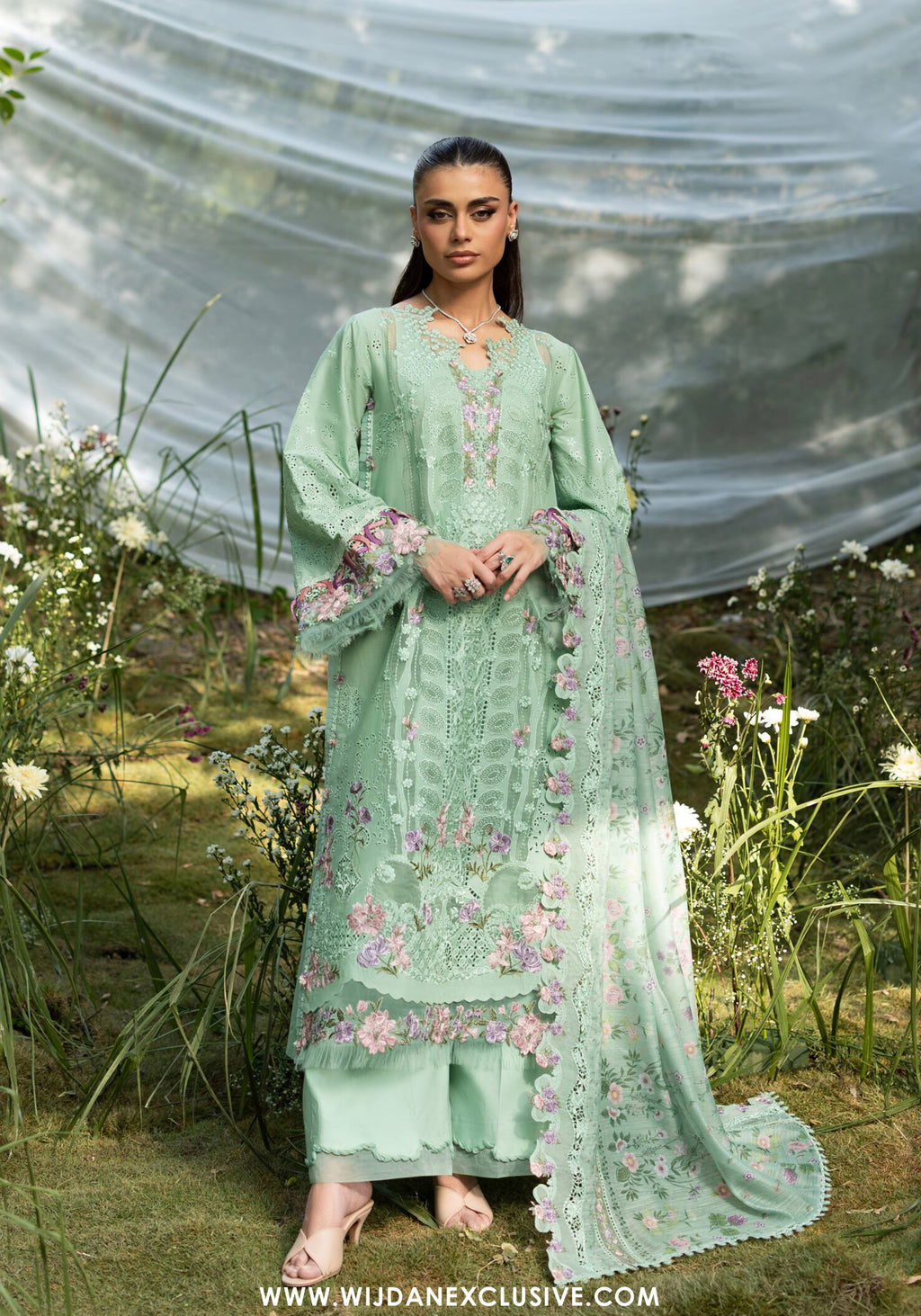 Elaf Unstitched Luxury Lawn Vol-II Collection - 2026 (ELQ-3A)