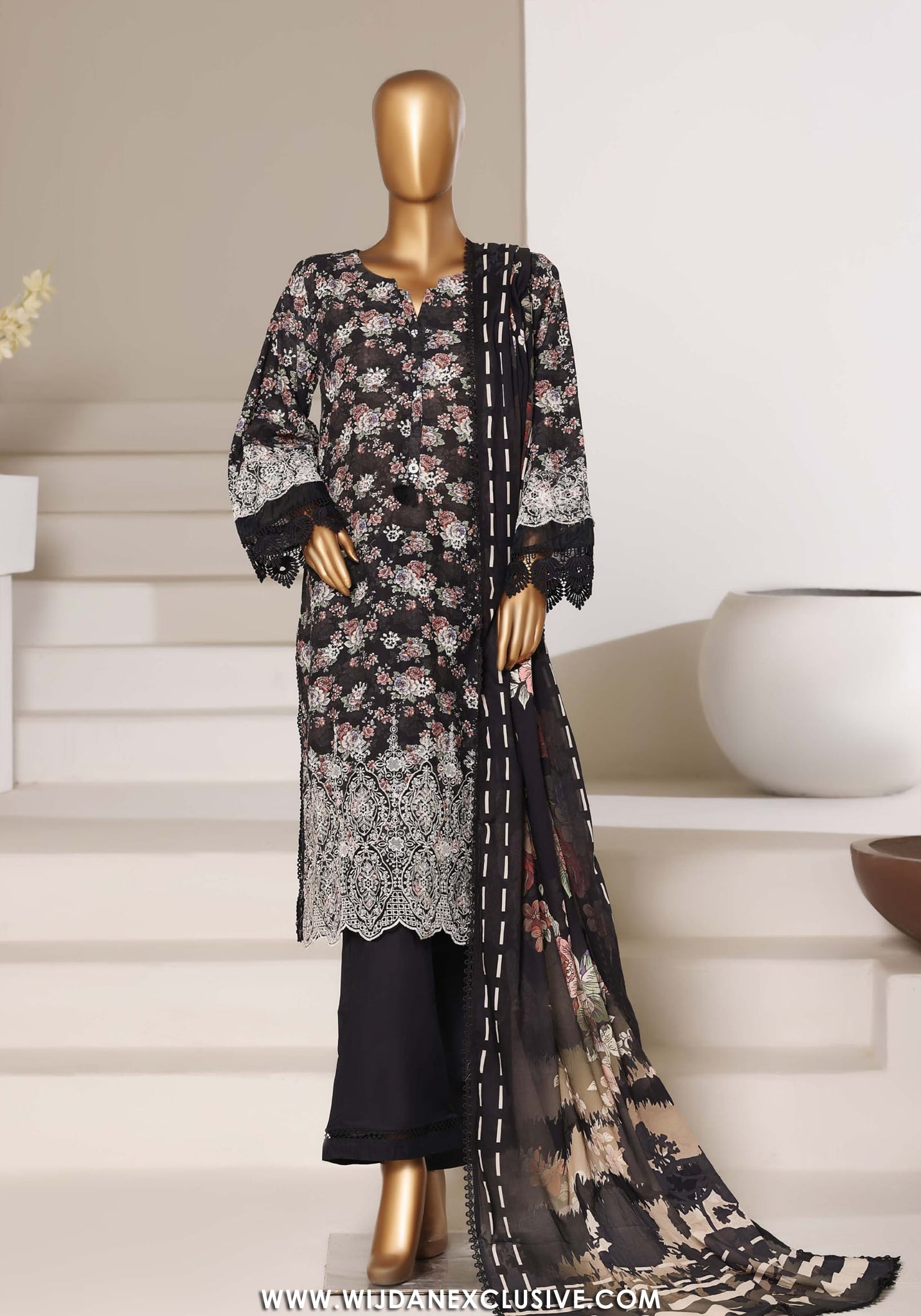 Sadabahar Stitched Laser Fusion Chikankari Vol-I Collection - 2026 SB26LF-05