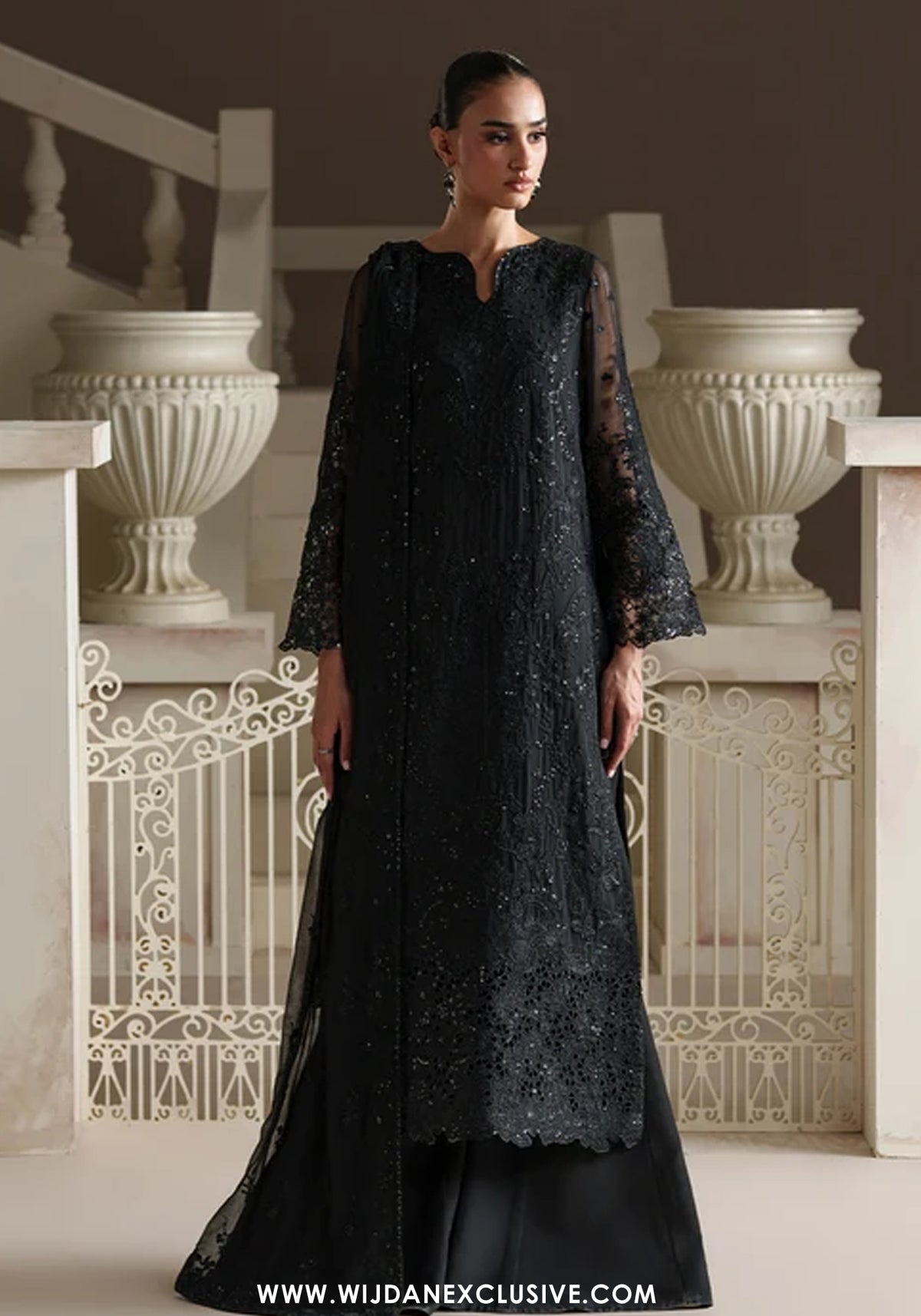Modern Heirloom by Emaan Adeel | Unstitched Emb Chiffon Formal'26 (OTTILIE)