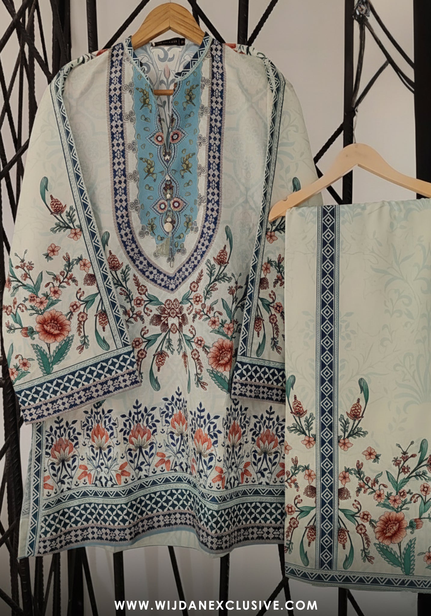 Amna Khadija Fayon RTW Digital Printed Silk 2PC Co-Ords Pret - 2025 D-05