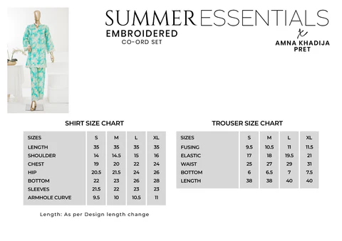 Summer Essentials by Amna Khadija | Stitched Embroidered 2PC Co-Ords Collection - 2026 (D-05)