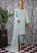 HZ Exclusive Unstitched Mid Summer Embroidered Slub Lawn EMC-31