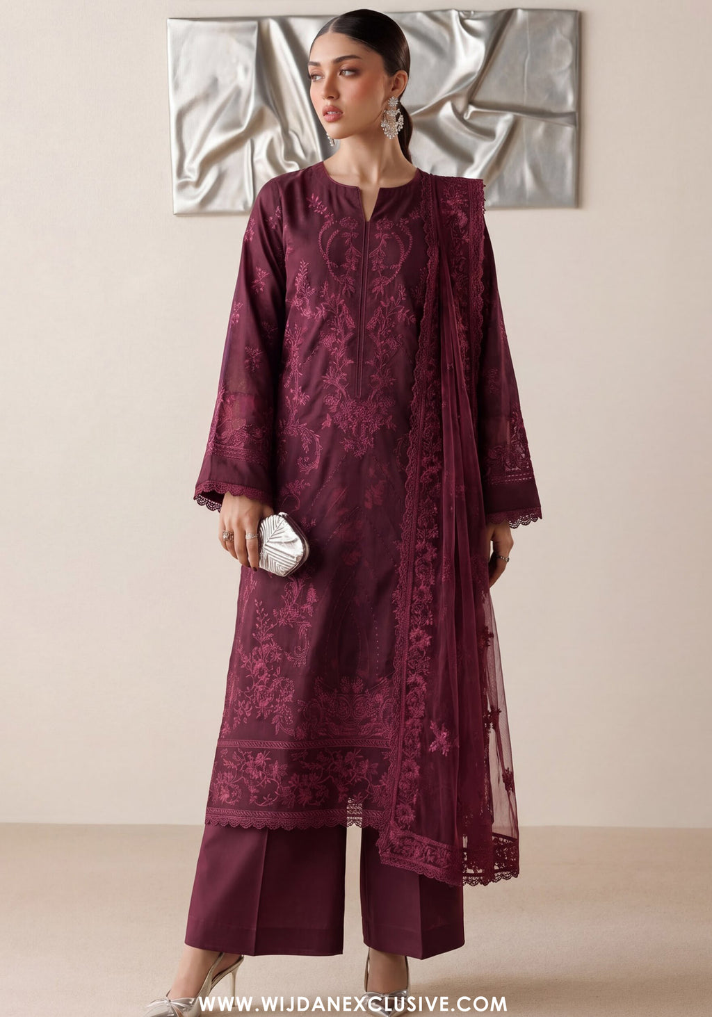 Virsa by Wijdan | Unstitched Embroidered Viscose Collection - 2026 (D-2514)
