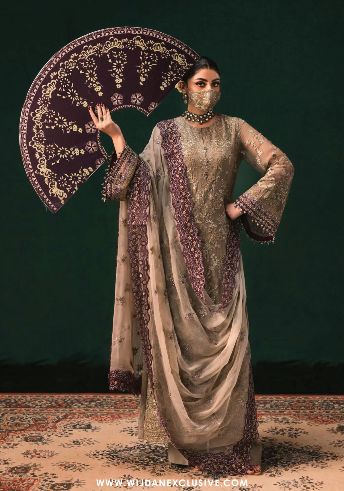 Flossie Kohinoor Unstitched Luxury Chiffon Collection - 2025 K-105