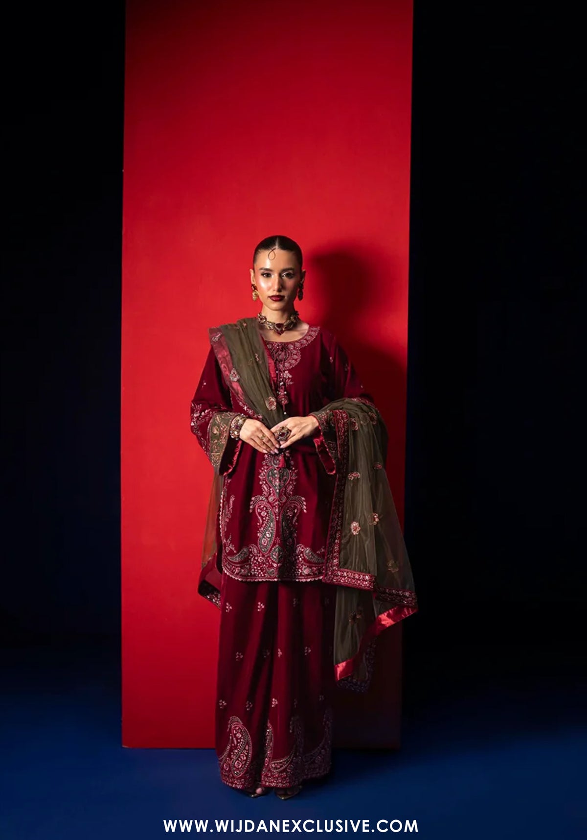 Makhmal by Guzel | Stitched Embroidered Velvet Collection - 2026 (SANJH)