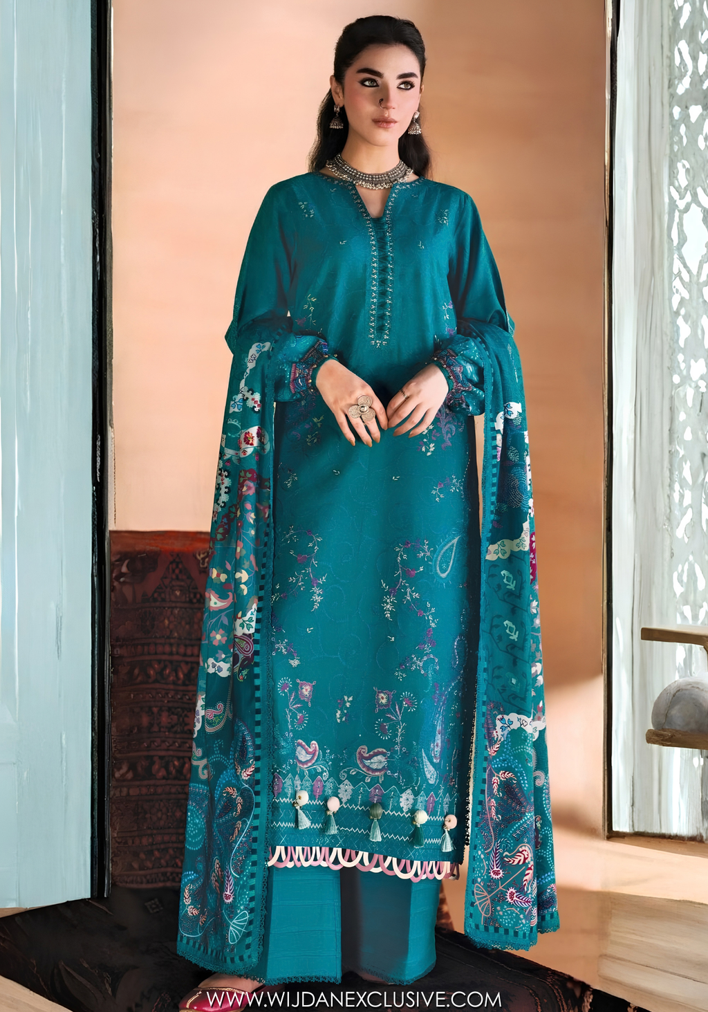 One Nation by Florent | Unstitched Printed & Embroidered Viscose Collection'26 (AYZEL)