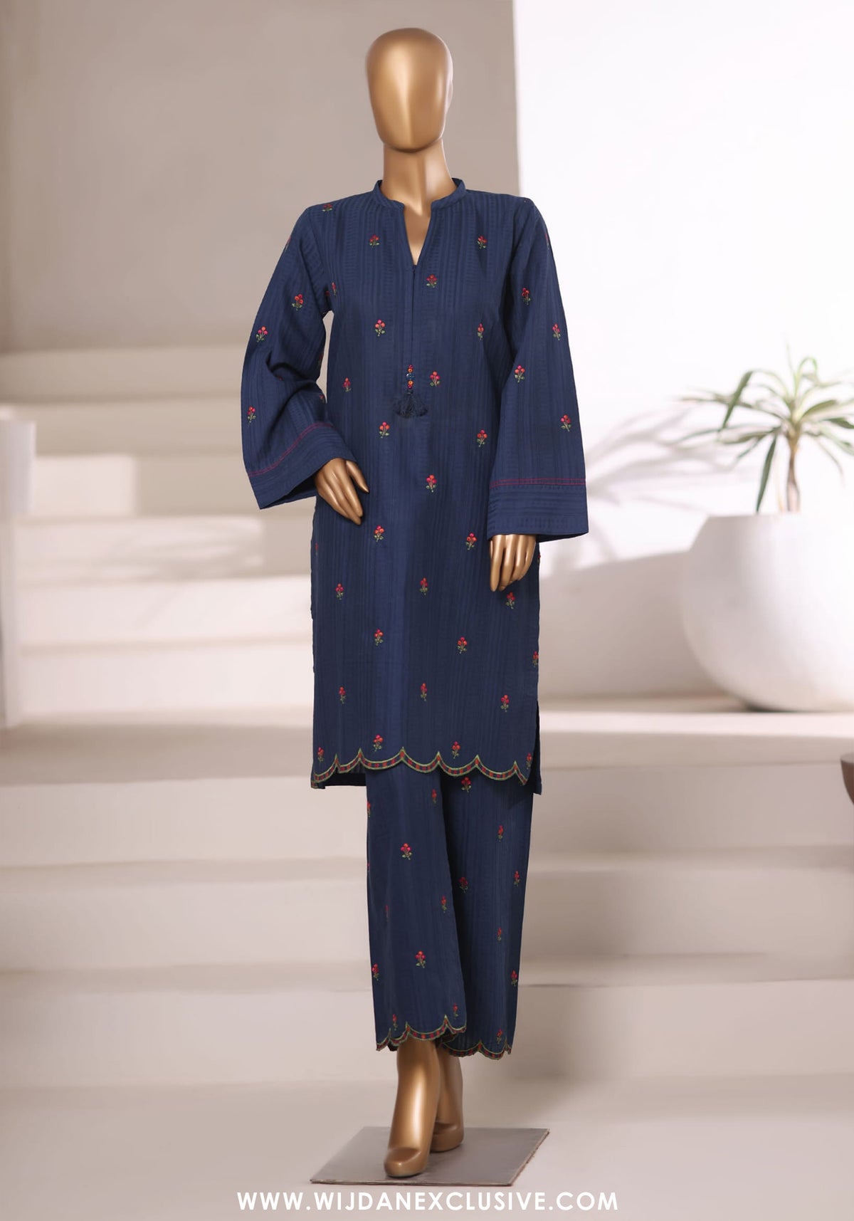 Sadabahar Vybe Stitched Jacquard Embroidered Sets Vol-II Collection - 2025 (BLUE)