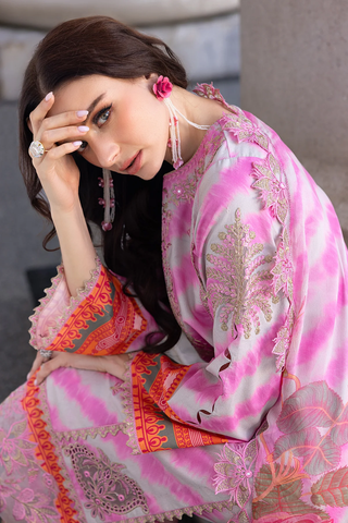 Aghaz-e-Nou Embroidered Lawn Collection'25 Vol-01 by Charizma D-05