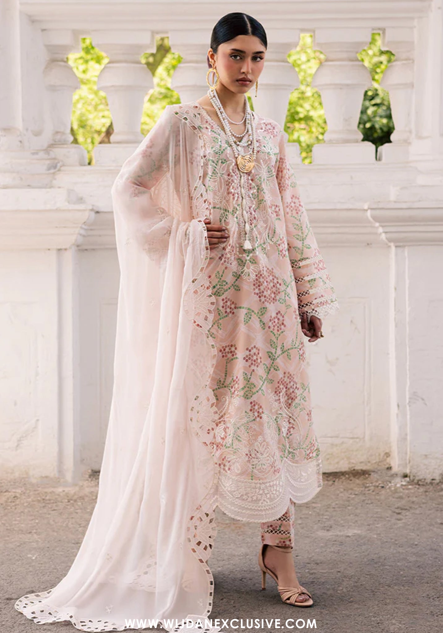 Nureh Maya Unstitched Embroidered Printed Lawn Collection - 2026 (NS-169)