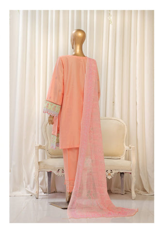 Bin Saeed Luxury Plain Cotton Embroidered Collection'25 D-05