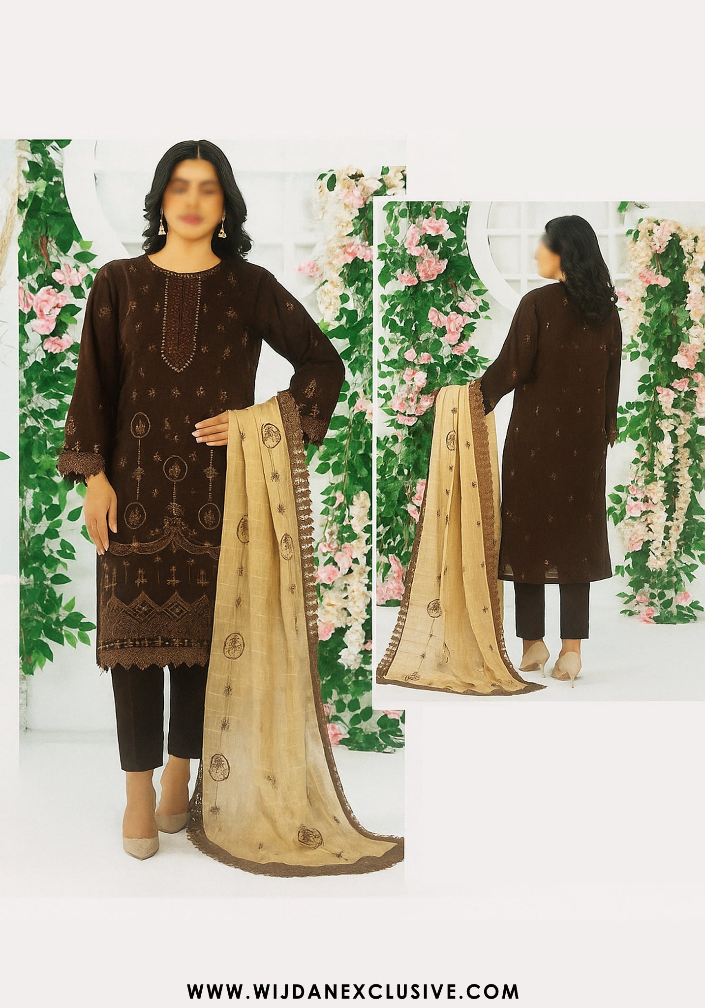 Andleeb Unstitched Bana Dora Lawn by Wijdan D-05
