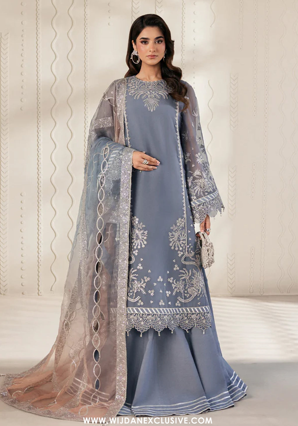 Bayaan by Zarif | Unstitched Formal Chiffon Collection - 2026 (NILMAH)