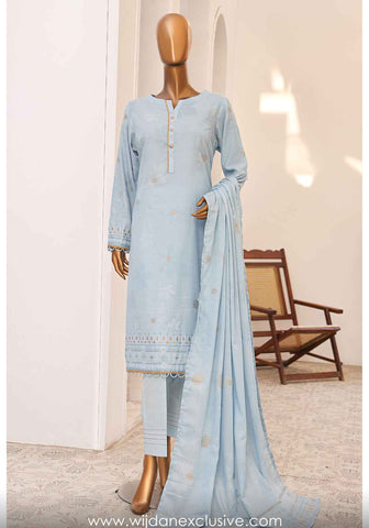 HZ Valencia Embroidered Jacquard 3pc Summer Collection'25 Vol-02 D-05