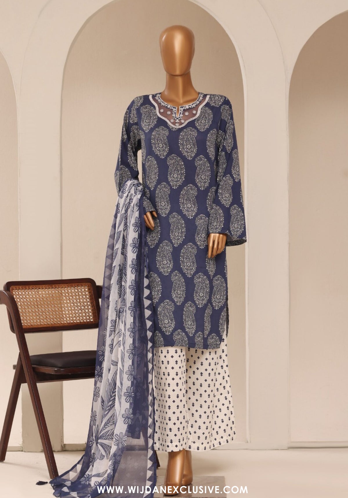 Sadabahar Cutwork Stitched 3pc Lawn Collection - 2026 (D-05)