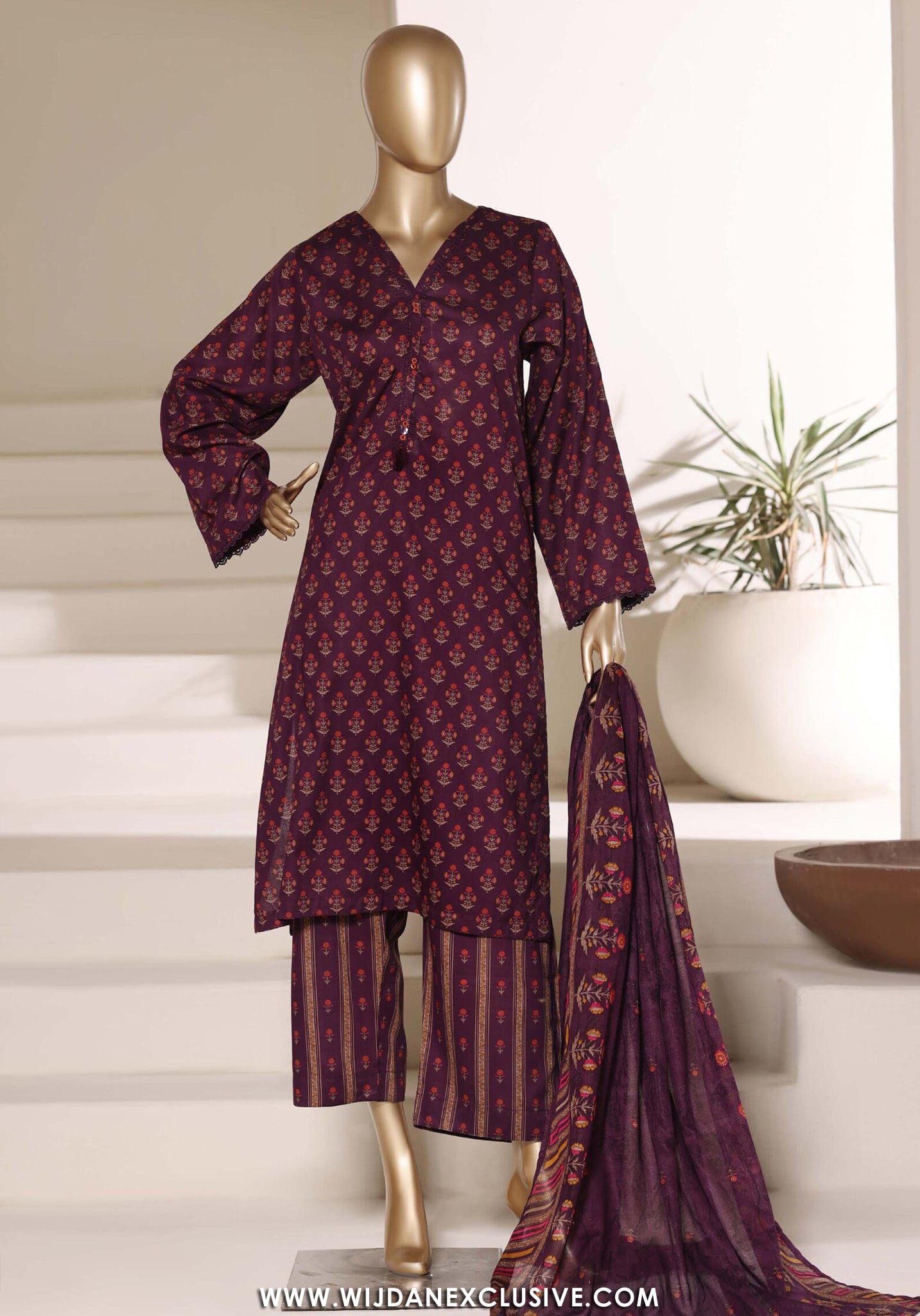 Sadabahar Stitched Printed Lawn Vol-06 Collection - 2026 (D-05)