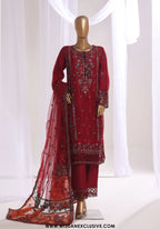 Mahpara by Sadabahar | Stitched Festive Embroidered Organza Vol-01 Collection - 2025 (RED)