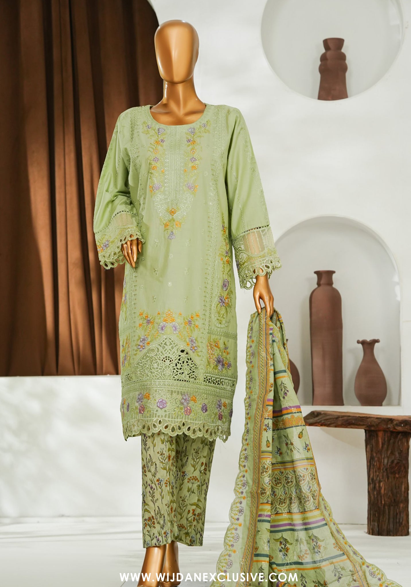 Bin Saeed Stitched Luxury Embroidered 3pc Vol-II Collection - 2026 (D-05)