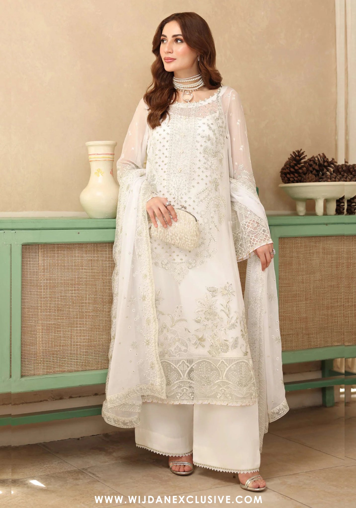 Ramsha Sonehri Unstitched Embroidered Chiffon Collection - 2025 Vol-02 BB-203