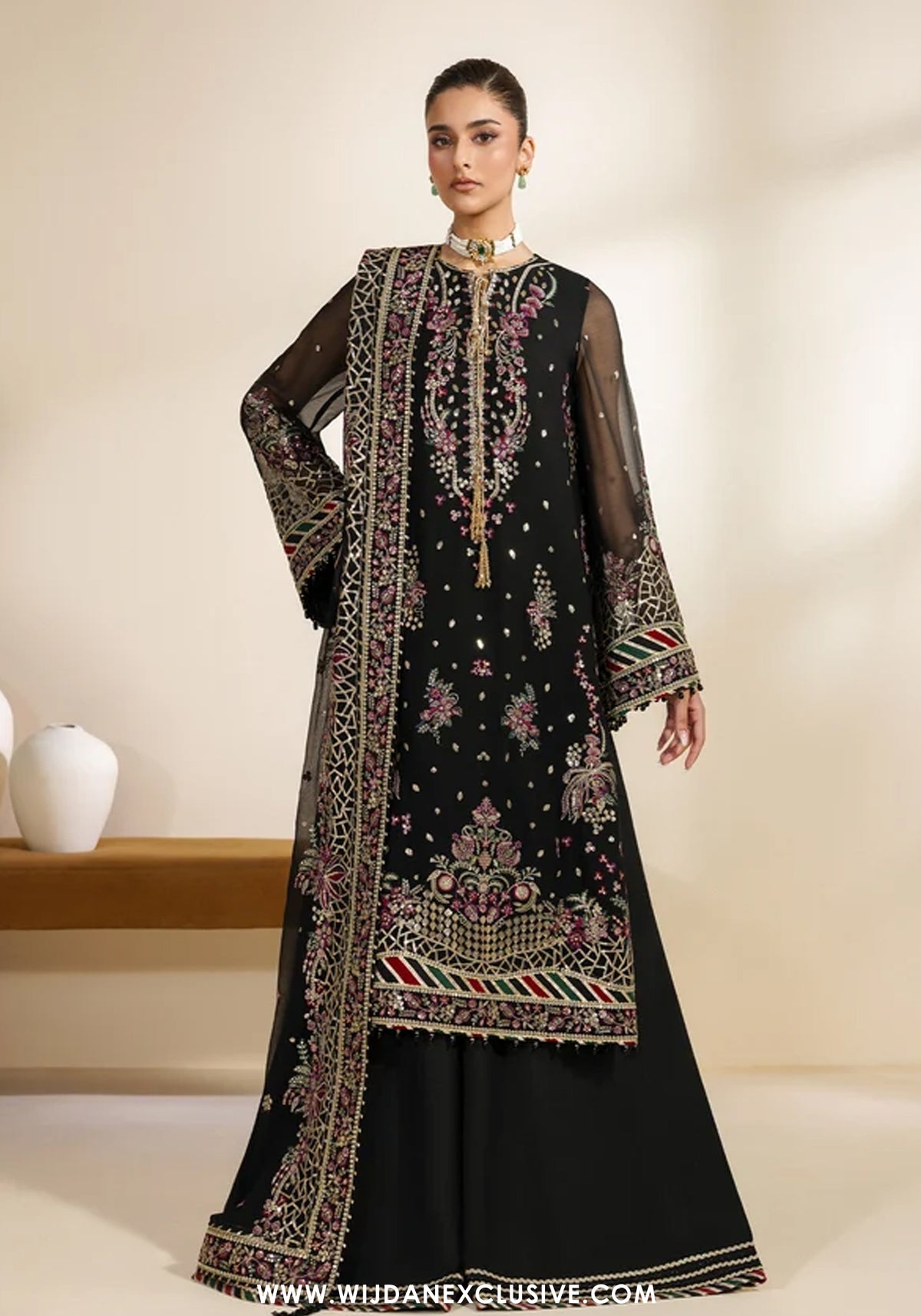 Meraki by Zarif | Unstitched Embroidered Chiffon Formal Collection - 2026 (MEHSKI)