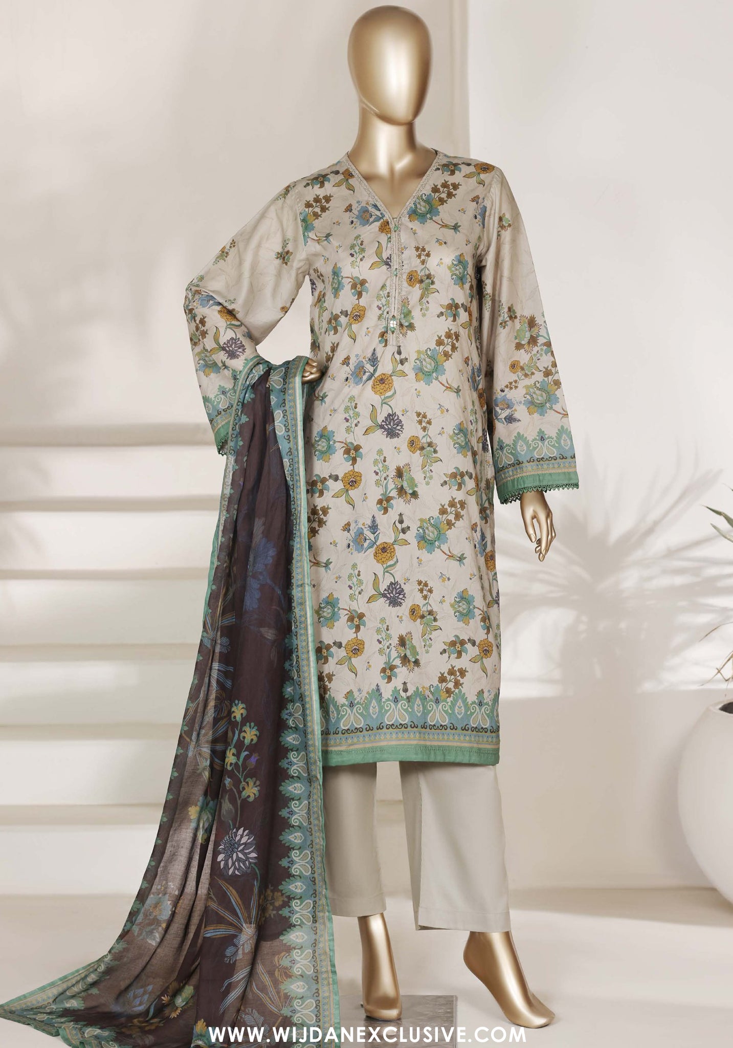 Sadabahar Stitched Printed Lawn Vol-III Collection - 2026 (D-05)