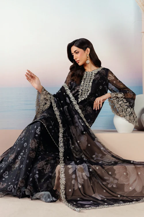 Roselle by Zarif | Unstitched Embroidered Formal Collection - 2026 (VELOURA)