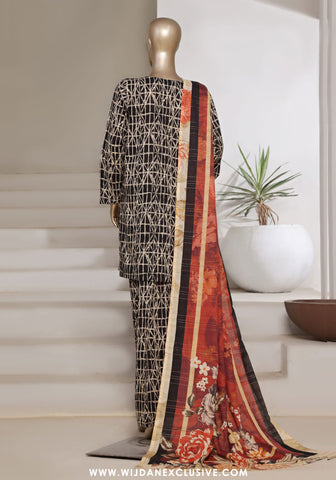 Sadabahar Stitched Printed Cotton Farshi Shalwar Collection - 2025 Vol-02 (Black)