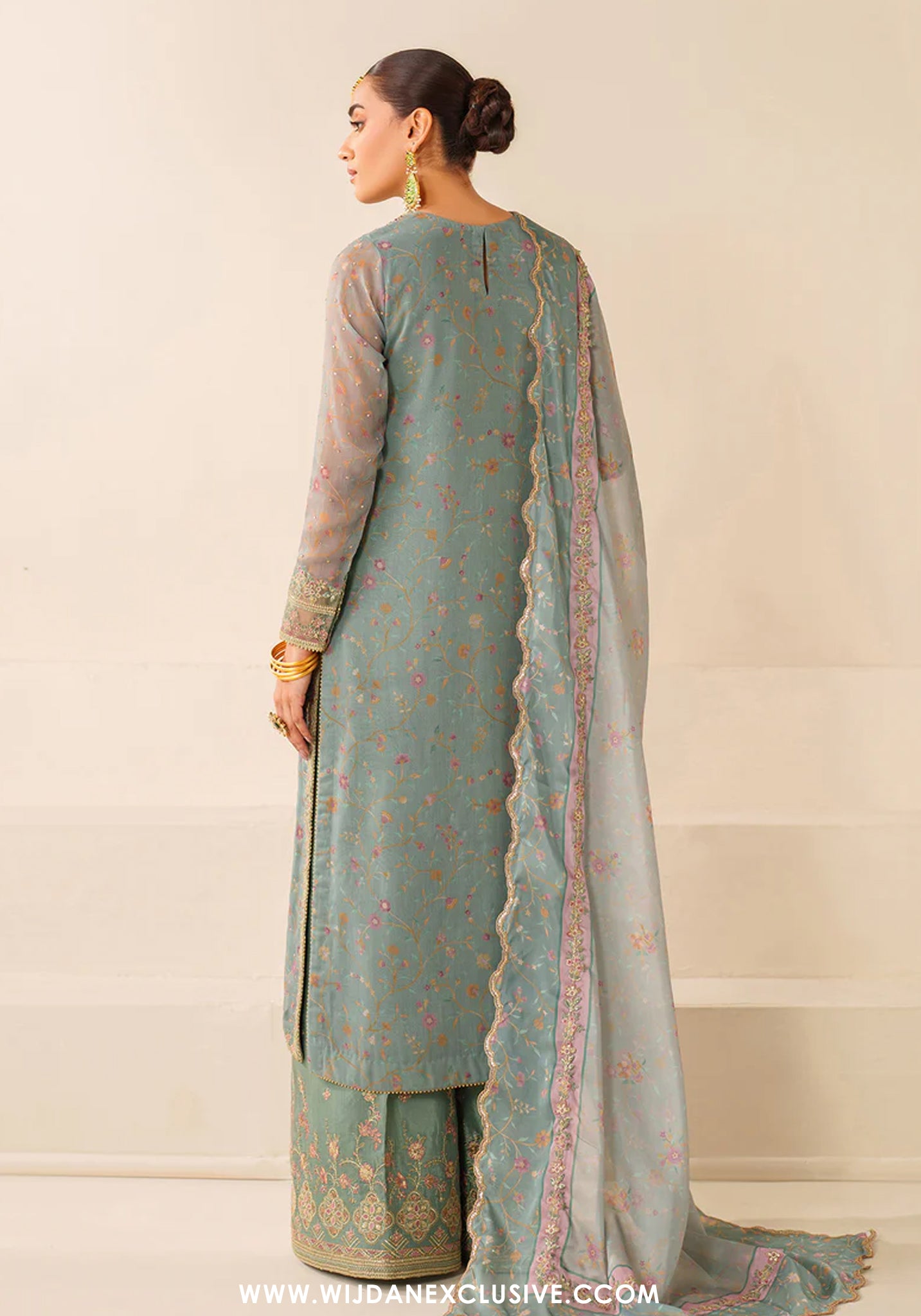 Baroque Unstitched Embroidered Chiffon Silk Collection UF-4278