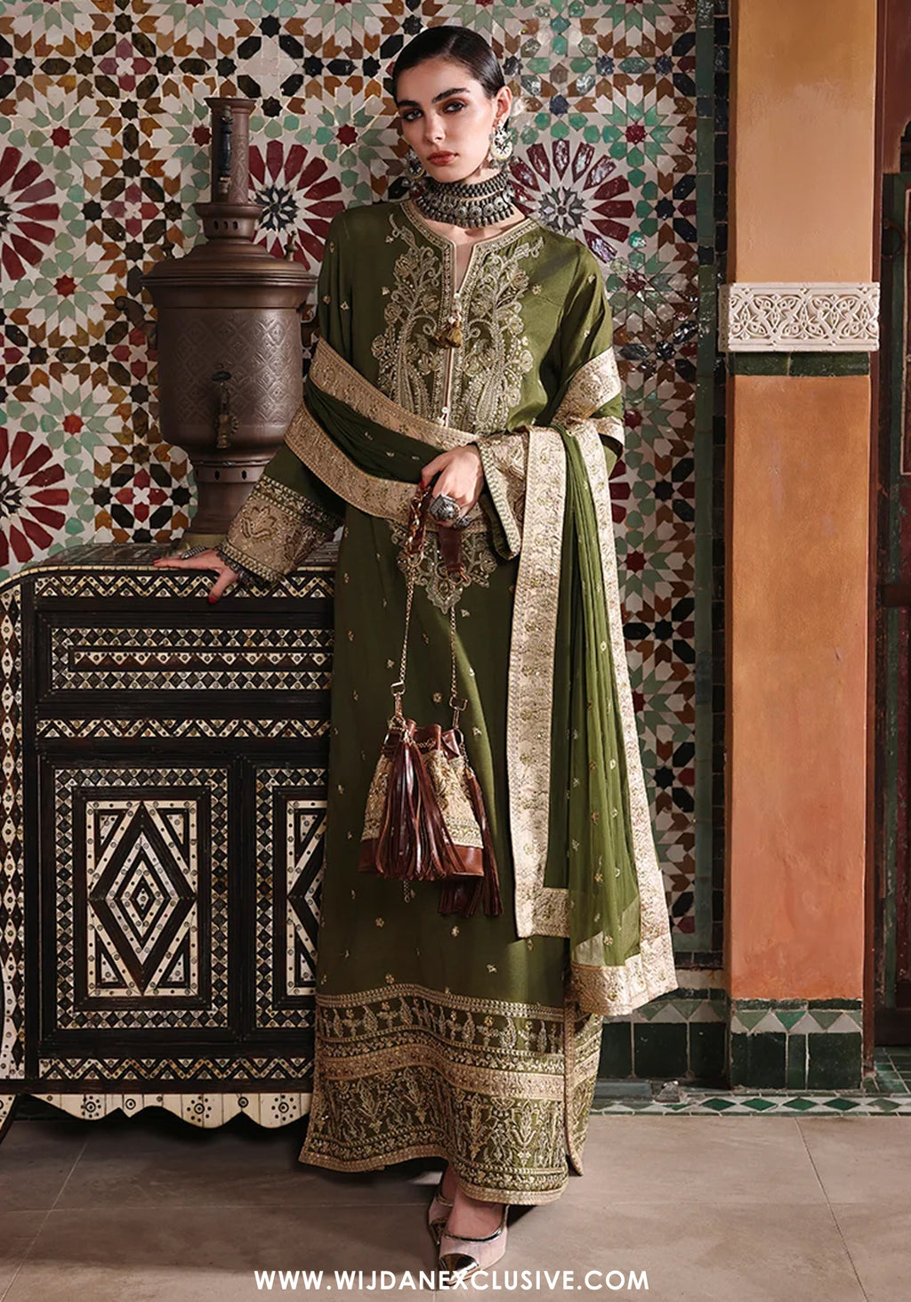 Nuvera by Mushq | Unstitched Embroidered Raw Silk Formal Collection'26 (CELESTIA CROWN)