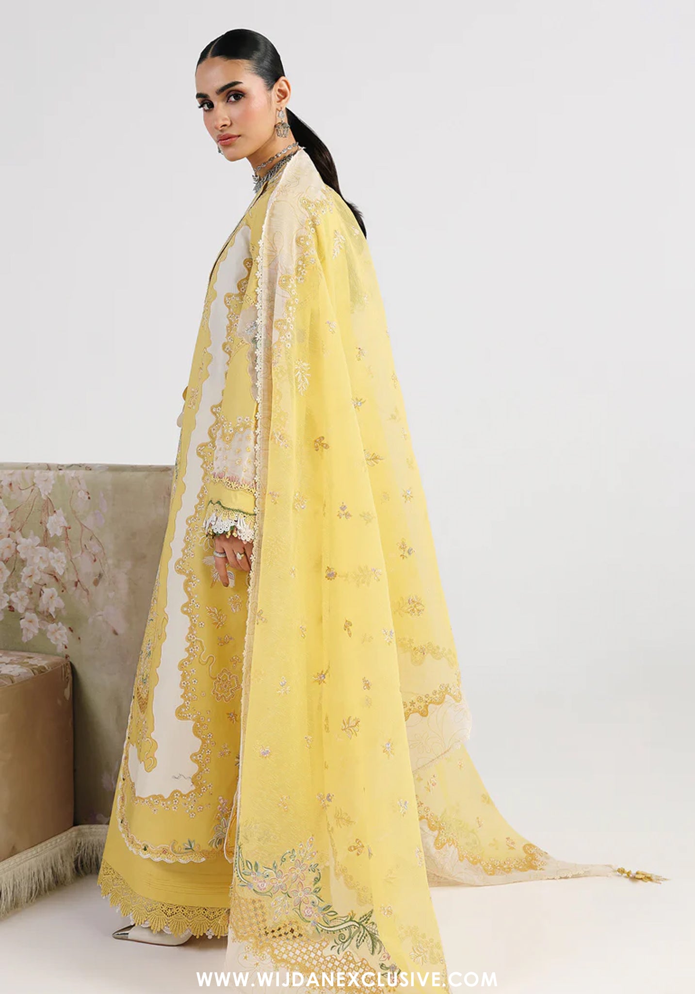 Qalamkar Unstitched Embroidered Festive Lawn Collection - 2026 (ZARIA)