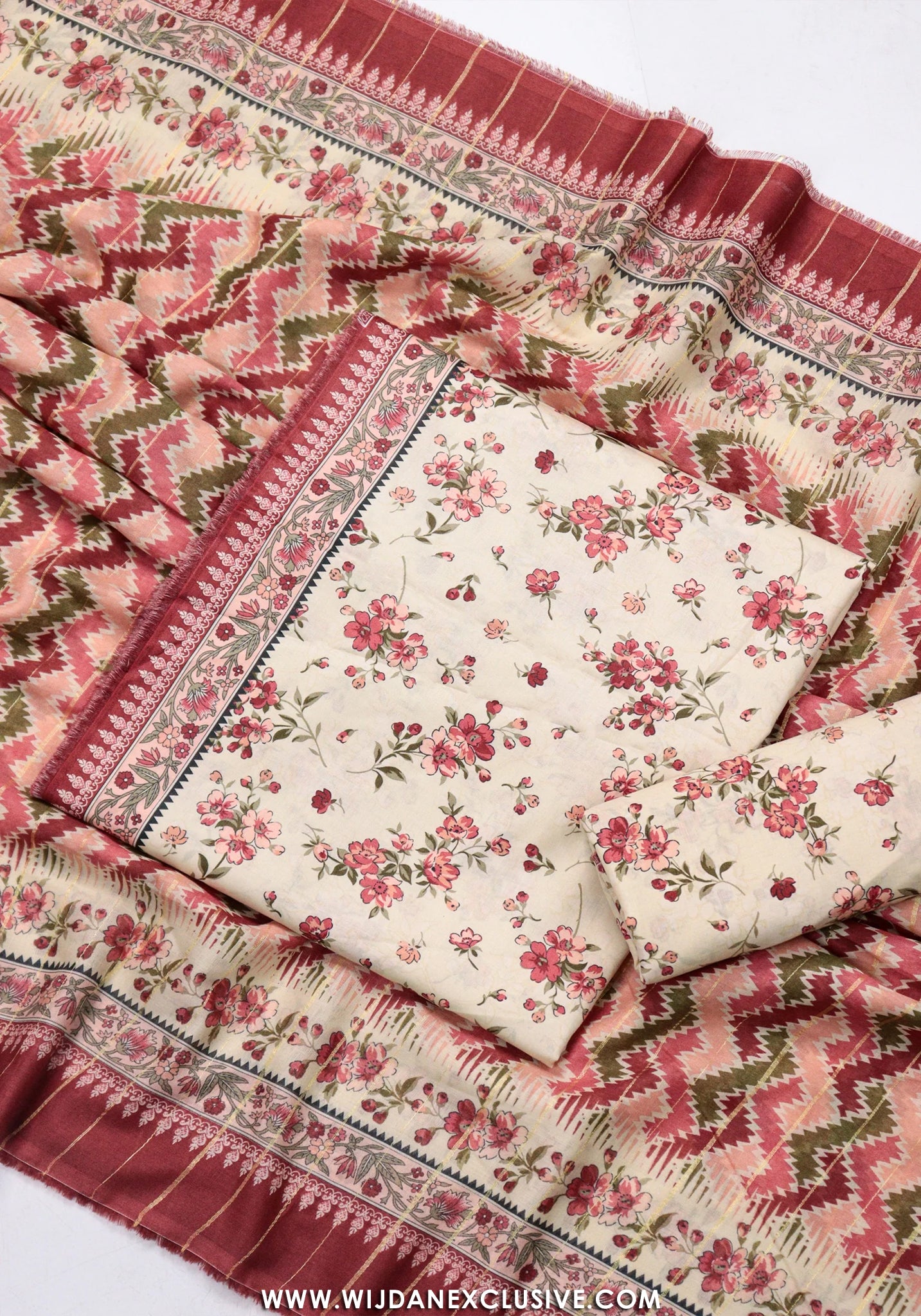 Bin Saeed Unstitched Printed Lawn Vol-I Collection - 2026 (PINK)