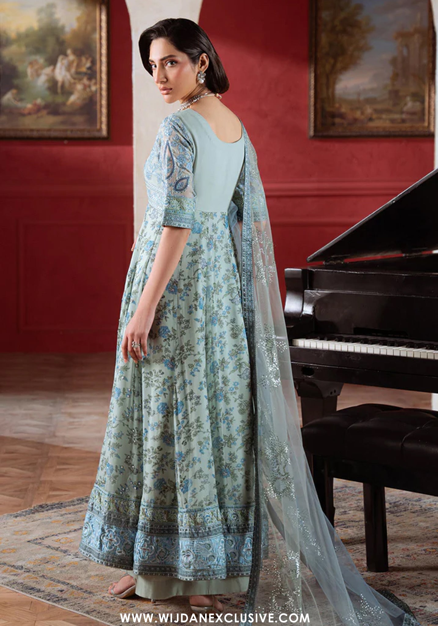 Amaya by Nureh  | Unstitched Embroidered Luxury Formal Chiffon Collection - 2026 (AM-41)