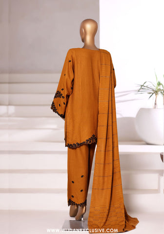 Vybe by Sadabahar | Stitched 3PC Dhanak Co-Ords Collection - 2025 (MUSTARD)