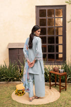 Layna by Guzel | Stitched Embroidered 3pc Vol-II Cotton Collection'26 (D-03)