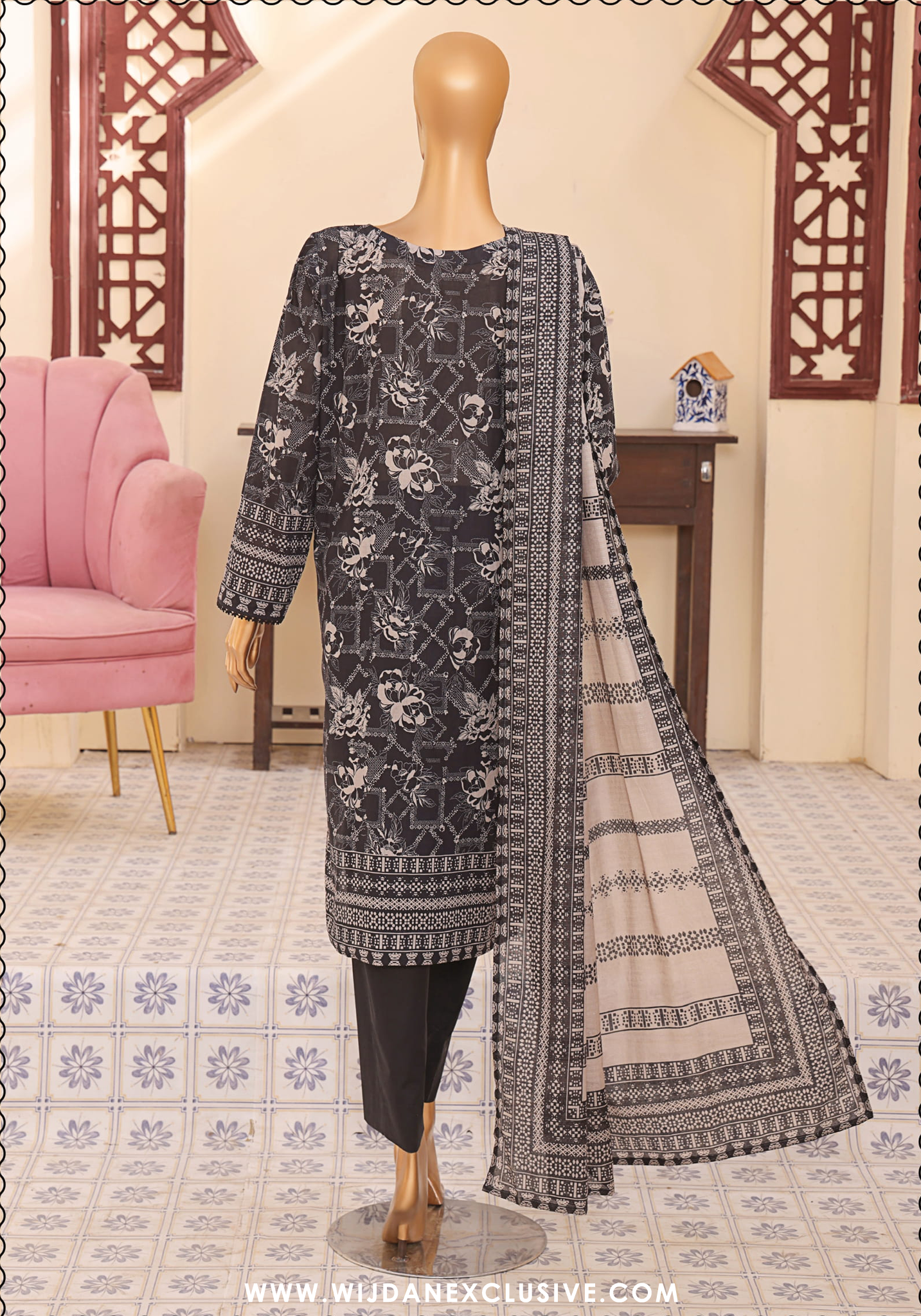 Mehak Embroidered Printed Lawn Vol-02 Collection by HZ Textile MEC-506