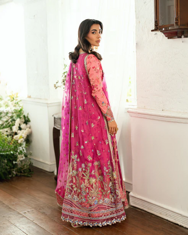 Sham Shandaar by Mushq | Unstitched Chiffon Collection - 2025 (GEET GULABI)