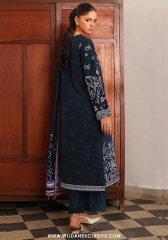 Meline by Farasha | Unstitched Premium Viscose Collection - 2025 (NIGHT OAK)