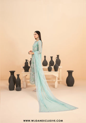 Saiyaara by Tawakkal | Semi-Stitched Fancy Embroidered Chiffon Collection - 2025 D-4229