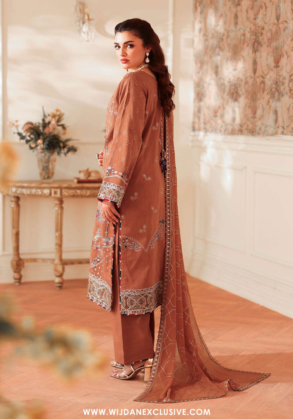 Aangan by Ramsha | Unstitched Rawsilk Vol-II Formal Collection - 2025 AA-205