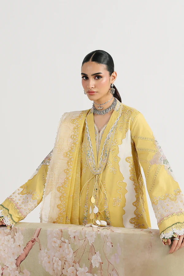 Qalamkar Unstitched Embroidered Festive Lawn Collection - 2026 (ZARIA)